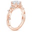 14K Rose Gold Azalea Twist Diamond Ring, smallside view