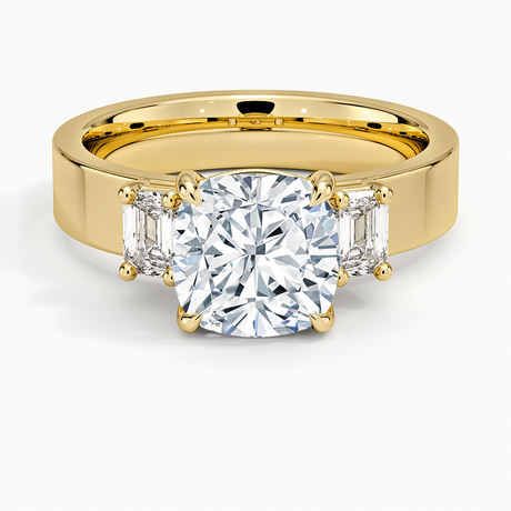 Peyton Emerald Cut Three Stone Diamond Ring
