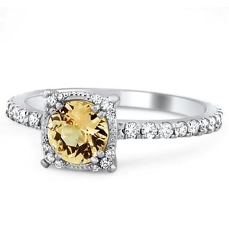 Custom Square Halo Eternity Ring