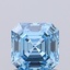 1.10 Ct. Fancy Vivid Blue Asscher Lab Grown Diamond