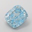 2.37 Ct. Fancy Vivid  Blue Cushion Lab Grown Diamond