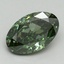 1.14 Ct. Fancy Vivid Green Oval Lab Grown Diamond
