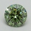 2.09 Ct. Fancy Vivid Green Round Lab Grown Diamond