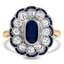 Edwardian Sapphire Cocktail Ring