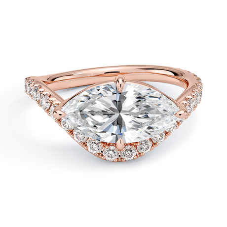 14K Rose Gold Silhouette Diamond Ring (1/2 ct. tw.)