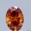 0.51 Ct. Fancy Vivid Orange Oval Lab Grown Diamond