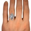 The Sethany Ring, smallzoomed in top view on a hand