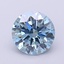 1.10 Ct. Fancy Vivid Blue Round Lab Grown Diamond