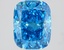 2.24 Ct. Fancy Vivid Blue Cushion Lab Grown Diamond