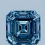 2.09 Ct. Fancy Vivid Blue Asscher Lab Grown Diamond