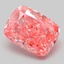 3.19 Ct. Fancy Vivid Pink Cushion Lab Grown Diamond