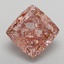 4.38 Ct. Fancy Vivid  Pink Cushion Lab Grown Diamond