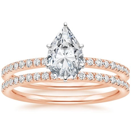 14K Rose Gold Ballad Diamond Bridal Set (1/3 ct. tw.)