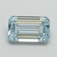 1.02 Ct. Fancy Intense Blue Emerald Lab Grown Diamond