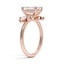 Asymmetrical Cluster Diamond Ring, smallside view