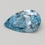 0.51 Ct. Fancy Vivid Blue Pear Lab Grown Diamond