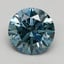 0.97 Ct. Fancy Vivid Blue Round Lab Grown Diamond