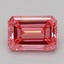 0.53 Ct. Fancy Vivid Pink Emerald Lab Grown Diamond