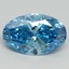 2.24 Ct. Fancy Vivid Blue Oval Lab Grown Diamond
