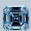 2.50 Ct. Fancy Vivid Blue Asscher Lab Grown Diamond