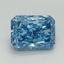1.50 Ct. Fancy Vivid Blue Radiant Lab Grown Diamond