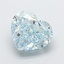 3.51 Ct. Fancy Intense Blue Heart Lab Grown Diamond