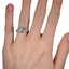 The Kalyn Ring, smallzoomed in top view on a hand