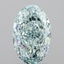 2.04 Ct. Fancy Intense Green Oval Lab Grown Diamond