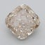 2.01 Ct. Very Light  Brown Cushion Lab Grown Diamond