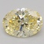 1.04 Ct. Fancy Yellow Oval Lab Grown Diamond