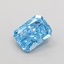 1.00 Ct. Fancy Vivid  Blue Radiant Lab Grown Diamond