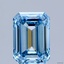 2.01 Ct. Fancy Vivid Blue Emerald Lab Grown Diamond