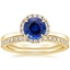 18K Yellow Gold Vienna Diamond Bridal Set (1/2 ct. tw.)