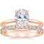 14K Rose Gold Audrey Perfect Fit Solitaire Ring with Luxe Sienna Diamond Ring (5/8 ct. tw.)