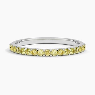Yellow Lab Diamond Ring (1/4 ct. tw.) in Platinum