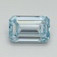 1.02 Ct. Fancy Intense Blue Emerald Lab Grown Diamond