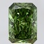 3.01 Ct. Fancy Vivid Green Radiant Lab Grown Diamond
