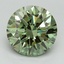 3.11 Ct. Fancy Vivid Green Round Lab Grown Diamond