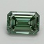 3.16 Ct. Fancy Vivid Pacific Green Emerald Lab Grown Diamond
