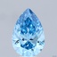 6.00 Ct. Fancy Vivid Blue Pear Lab Grown Diamond
