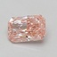 0.77 Ct. Fancy Vivid Pink Radiant Lab Grown Diamond