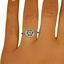 The Mabon Ring, smalltop view on a hand