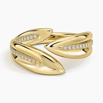 Jane Goodall Olive Branch Lab Diamond Ring