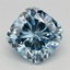 1.59 Ct. Fancy Intense Blue Cushion Lab Grown Diamond