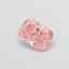 1.58 Ct. Fancy Intense Orangy Pink Cushion Lab Grown Diamond