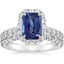 18K White Gold Estelle Diamond Ring (3/4 ct. tw.) with Sienna Eternity Diamond Ring (7/8 ct. tw.)