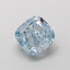 1.53 Ct. Fancy Intense  Blue Cushion Lab Grown Diamond