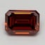 3.00 Ct. Fancy Deep  Orange Emerald Lab Grown Diamond