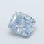 1.33 Ct. Fancy Intense Blue Cushion Lab Grown Diamond
