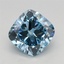 1.51 Ct. Fancy Vivid Blue Cushion Lab Grown Diamond